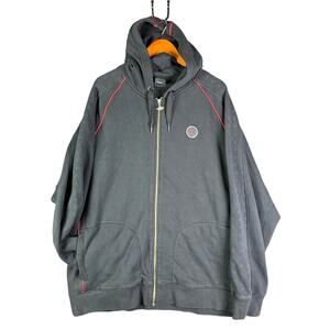 Nike Air Jordan Jumpman Full Zip Hoodie Vintage 2000s Y2K Black Red Bred Men 2XL